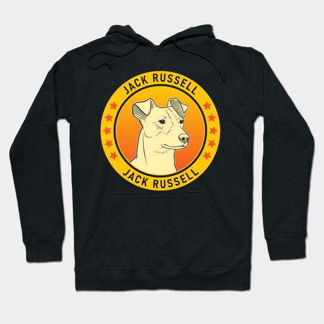 Jack Russell Dog Portrait Hoodie by millersye